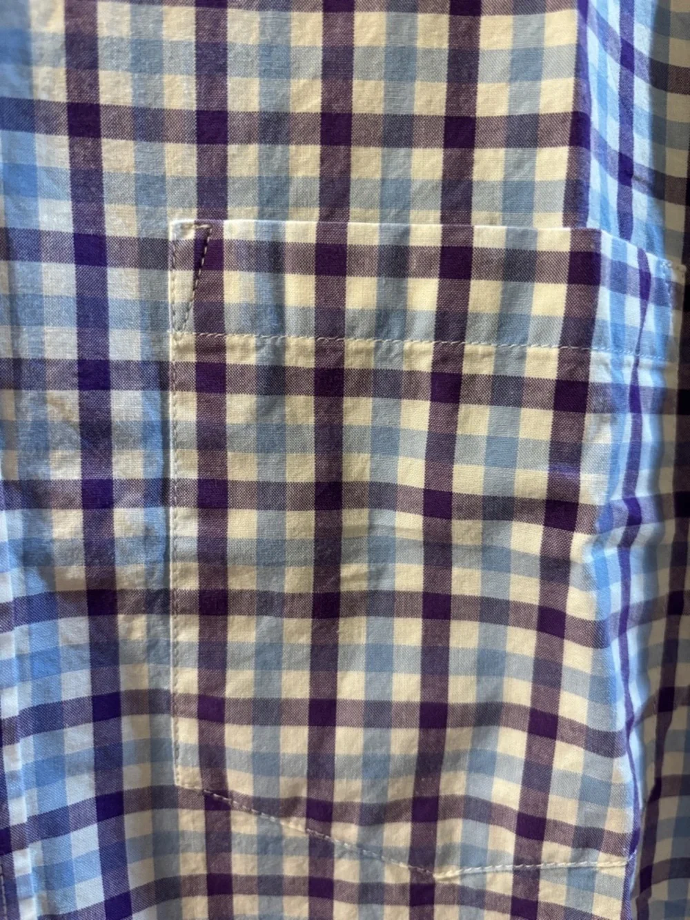 J. Crew Plaid Button-Down Shirt in Blue and Purple Plaid‎ size S Slimfit
